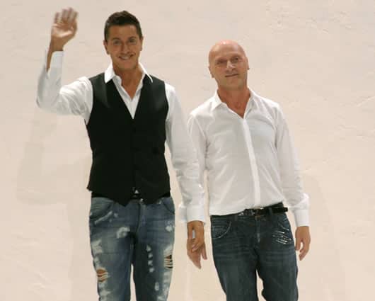 Domenico Dolce y Stefano Gabbana, diseñadores italianos. Foto: AFP