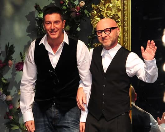 Domenico Dolce y Stefano Gabbana, diseñadores italianos. Foto: AFP