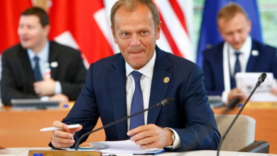 El presidente del Consejo Europeo, Donald Tusk. Foto: AFP.