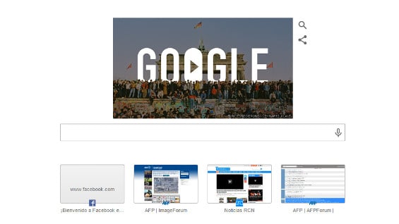 Este es el 'doodle' que el buscador puso en homenaje a la fecha histórica. Foto. Google