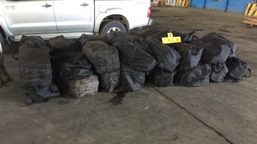 Foto: Droga incautada en Costa Rica de procedencia colombiana / @seguridadcr