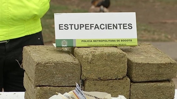 Marihuana incautada en el sur de Bogotá. Foto: NoticiasRCN