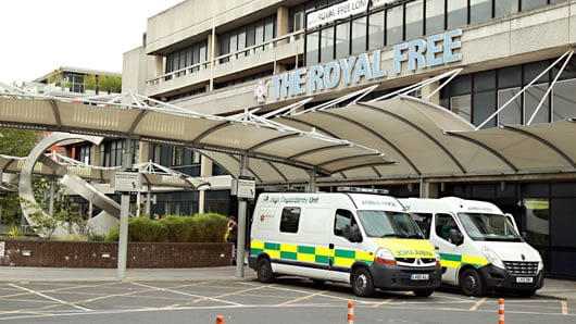 Royal Free Hospital de Londres. Foto: EFE