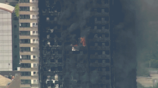 El edificio de viviendas sociales de 24 pisos. Foto: Reuters