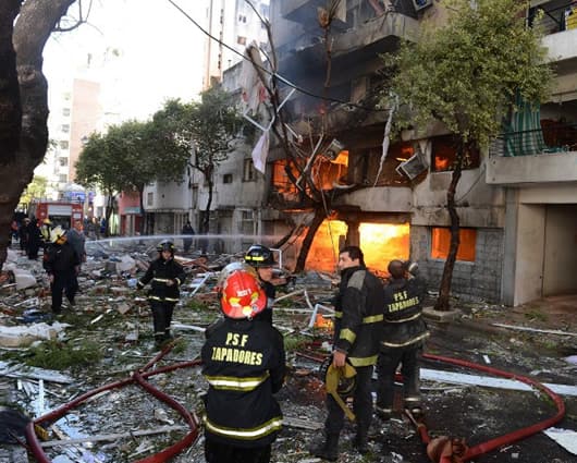 13 de los 62 heridos permanecen internados en los hospitales. Foto: AFP