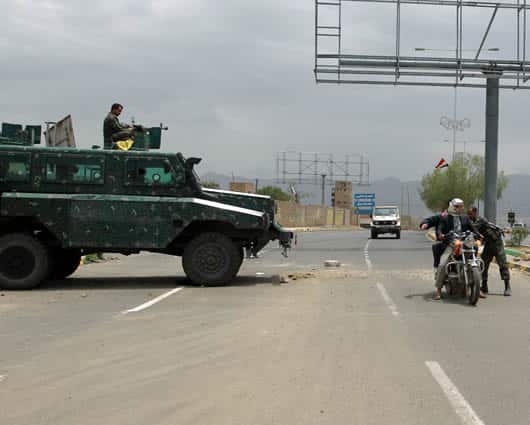 Las fuerzas de seguridad de EE.UU. realizan operativos de control en cercanías a sus representaciones diplomáticas. Foto: AFP.