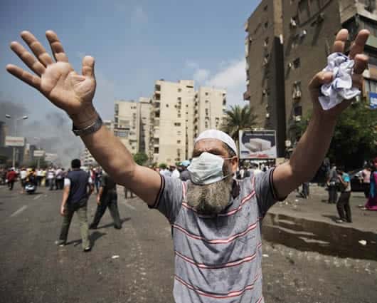 La policía mató a cuatro manifestantes islamistas, según medios locales. Foto: AFP