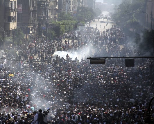 Barrios enteros parecen campos de batalla. Foto: EFE.