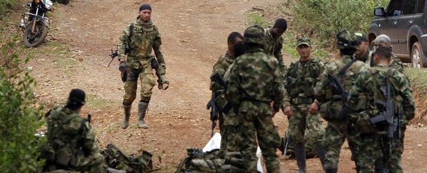 Los guerrilleros de esta columna móvil atacaron con explosivos y fusiles a soldados en Cauca. Foto: EFE