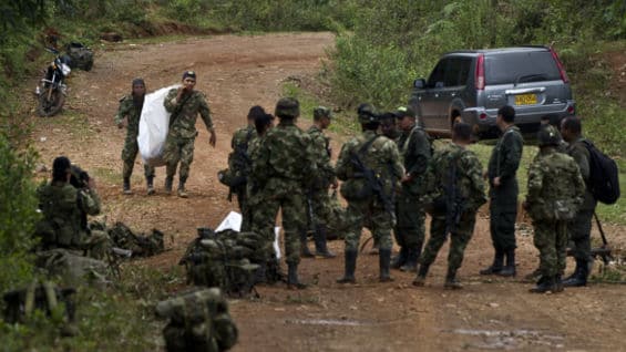 Imagen tomada tras el ataque. Foto: AFP.