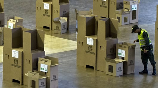 Se instalarán 89.389 mesas en 10.642 puestos de votación. Foto: AFP.