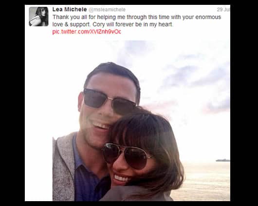 La actriz Leah Michele envió sus condolencias por la muerte de Cory Monteith. Foto: Oficial