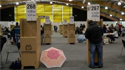 El censo electoral de estos comicios es de 33’264.203 millones de colombianos. Foto: AFP.