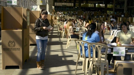 Un 29% de los encuestados votaría en blanco. Foto: AFP