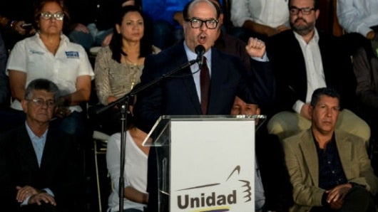 Mesa de la Unidad Democrática. Foto: Federico Parra / AFP