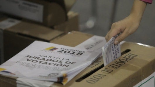 El próximo 17 de junio los colombianos votarán la segunda vuelta. Foto: AFP