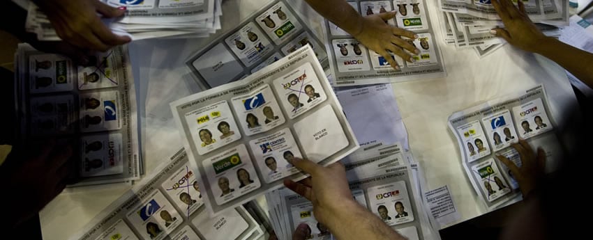 El porcentaje de abstención de las elecciones presidenciales de este año llegó al 60%. Foto: AFP.