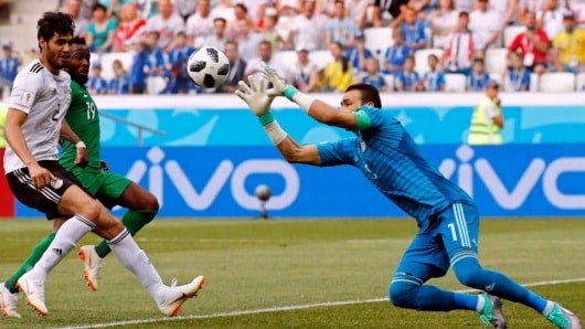 Egipto vs. Arabia. Foto: EFE