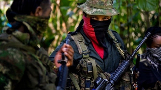 Guerrilleros del ELN. Foto: AFP