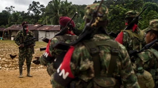 Guerrilleros del ELN. Foto: AFP