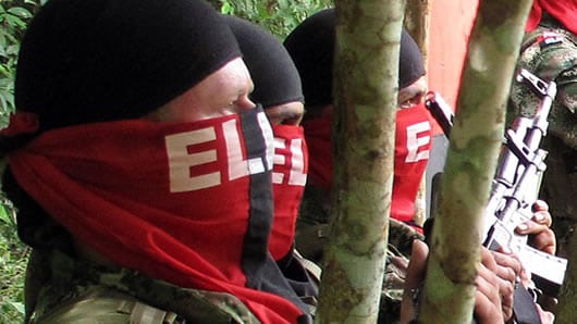 "Hubo reuniones de representantes del Gobierno con el Ejército de Liberación Nacional en territorio ecuatoriano", dijo Correa. Foto: AFP.