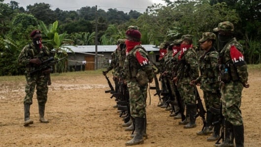 Guerrilleros del ELN. Foto: AFP