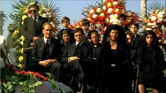 El director estadounidense Francis Ford Coppola apareció junto con los actores Al Pacino, Robert Duvall, James Caan, Diane Keaton, Talia Shire y Robert de Niro. Foto: Oficial