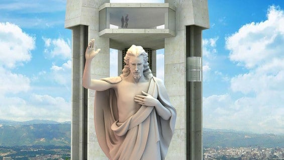 La escultura está construida para soportar fuertes vientos y sismos. Foto: oficial.