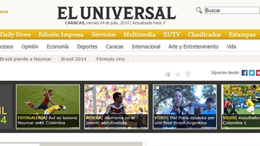El diario venezolano El Universal (EU) fue vendido a una empresa española. Foto: Web.