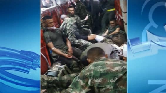 Los uniformados heridos fueron trasladados a un hospital de Villavicencio. Foto: NoticiasRCN.com