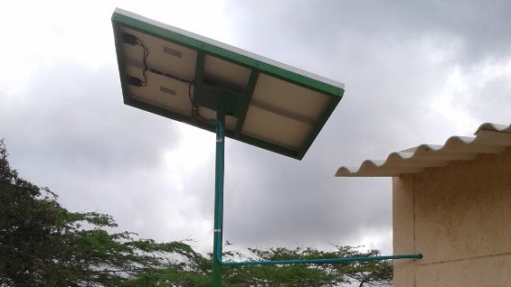 Panel de energía solar.