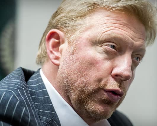 Boris Becker, extenista alemán. Foto: AFP