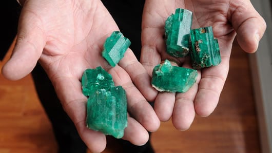 Los esmeralderos temen una nueva guerra verde en el occidente de Boyacá. Foto: AFP.