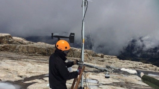El equipo del Ideam llegó después de 6 días de travesía a uno de los picos del Cocuy. Foto:Ideam