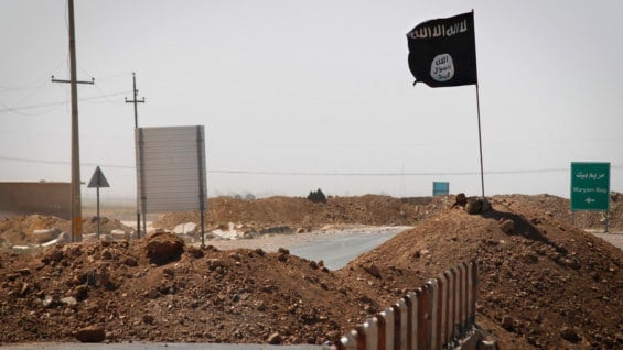 Bandera del Estado Islámico en Irak. Foto: AFP