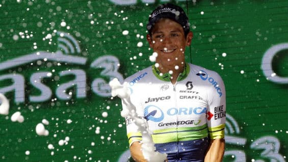 El ciclista colombiano Esteban Chaves. Foto Agencia AFP
