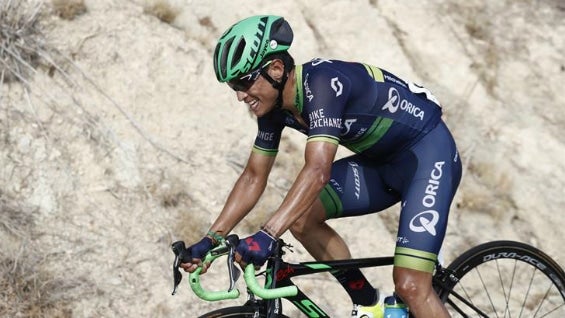 El ciclista colombiano del equipo Orica, Esteban Chaves. Foto: EFE.
