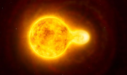 La estrella amarilla hipergigante HR 5171. Foto/video: ESO