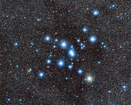 El cúmulo estelar Messier 7. Foto. ESO