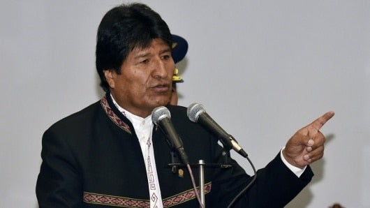 El presidente de Bolivia, Evo Morales, busca un tercer mandato. Foto: AFP