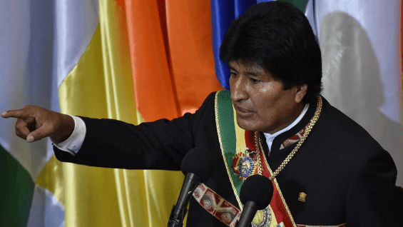 Evo Morales, presidente de Bolivia
