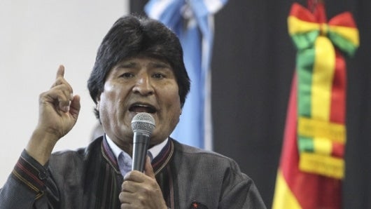 Evo Morales, presidente de Bolivia. Foto: EFE.