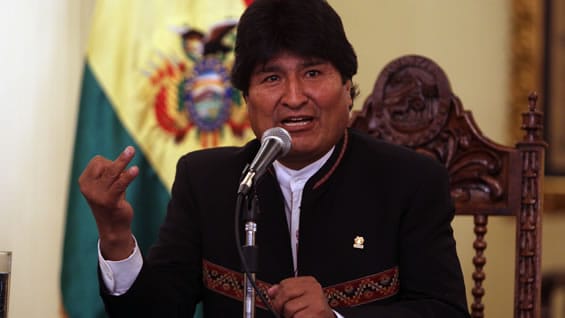 Evo Morales, presidente reelecto de Bolivia. Foto: EFE.