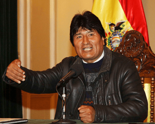 Evo Morales, presidente de Bolivia. Foto: EFE