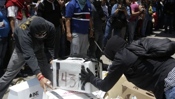 Durante las elecciones regionales se registraron disturbios en varias ciudades mexicanas. Foto: EFE.