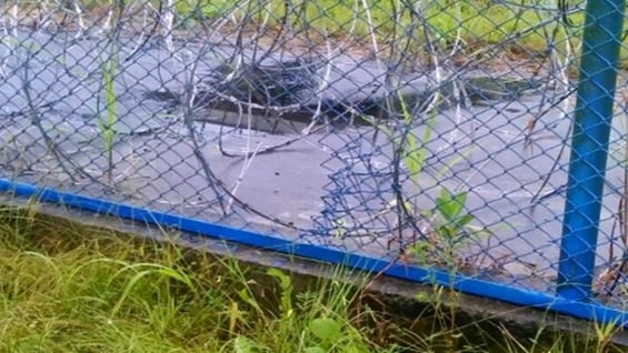 El informe advertía sobre un hueco por el podría pasar un adulto. Foto: Noticias RCN.