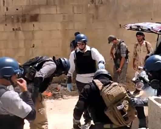 Expertos de la ONU investigan el posible uso de armas químicas en Siria. Foto: EFE