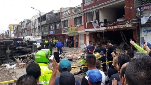 FOTO: Explosión en el occidente de Bogotá. NoticiasRCN.com