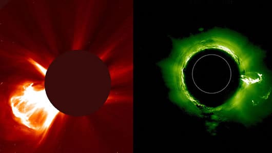 Cámaras capataron el momento exacto en que se producen varias erupciones solares. Foto: Nasa Youtube