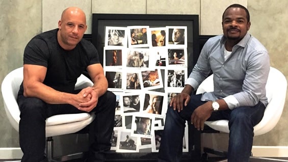 Vin Diesel y el director F. Gary Gray. Foto: Facebook.